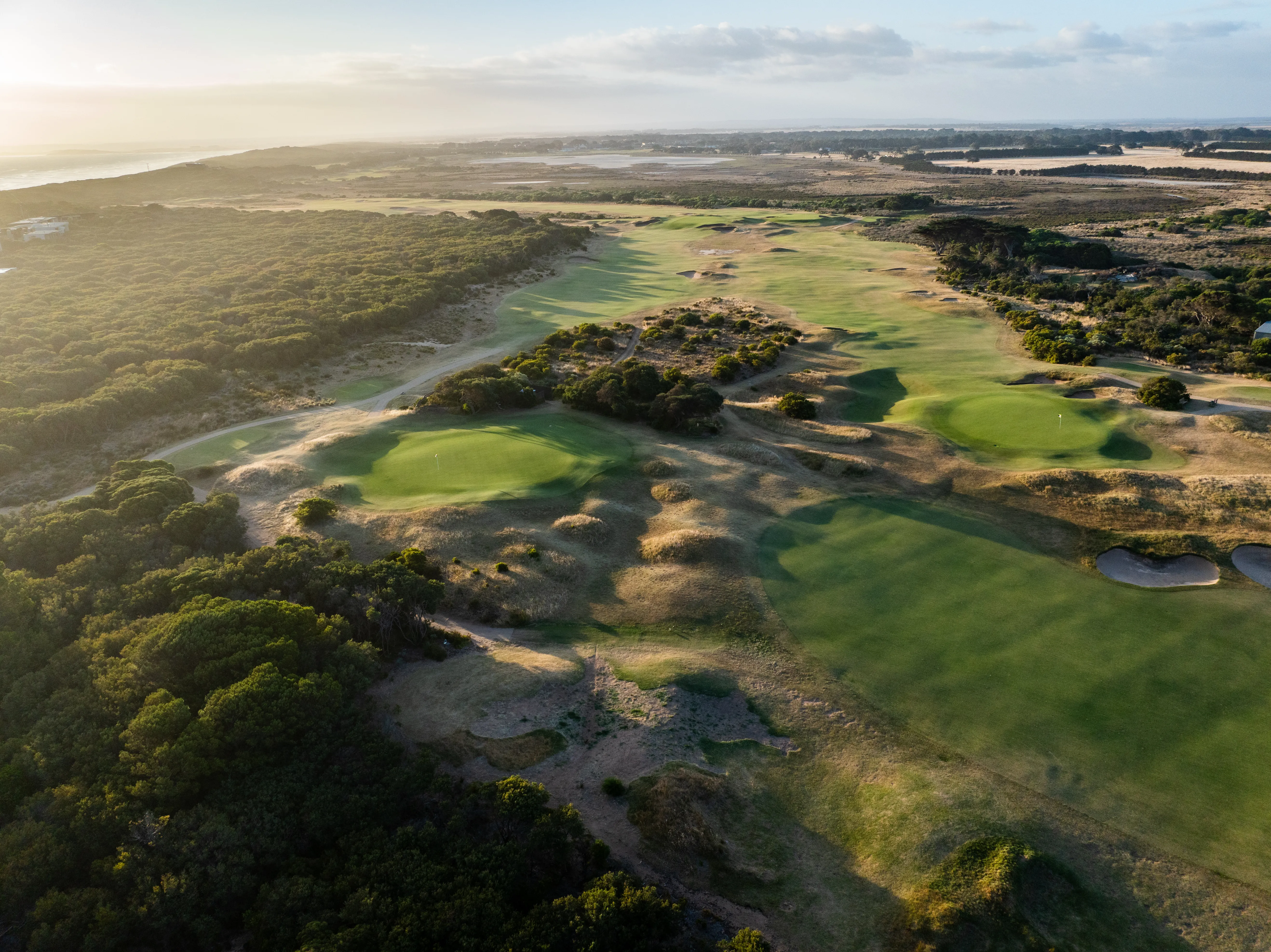 Aerial golf photography, Victoria, Australia