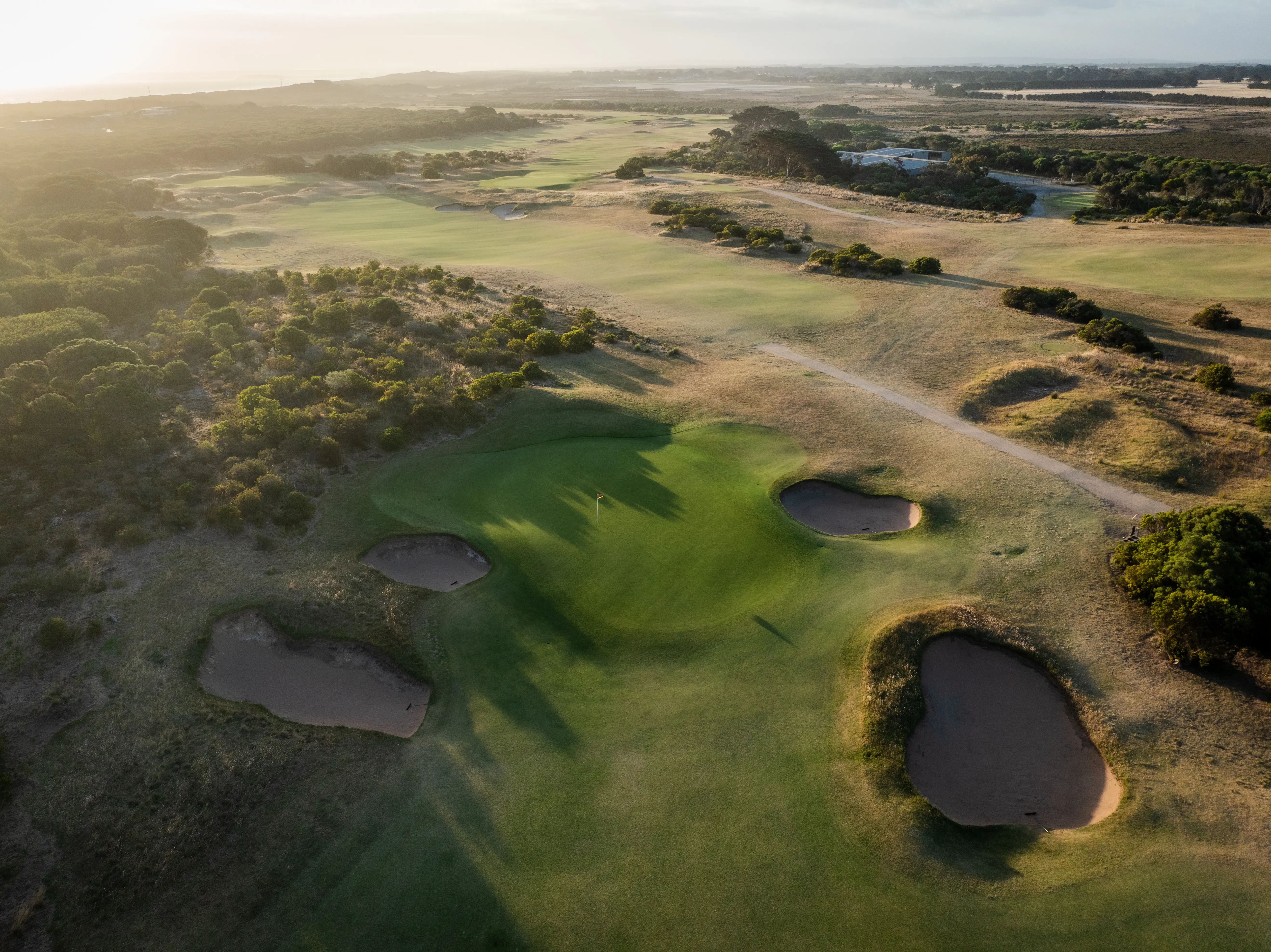 Aerial golf photography, Victoria, Australia
