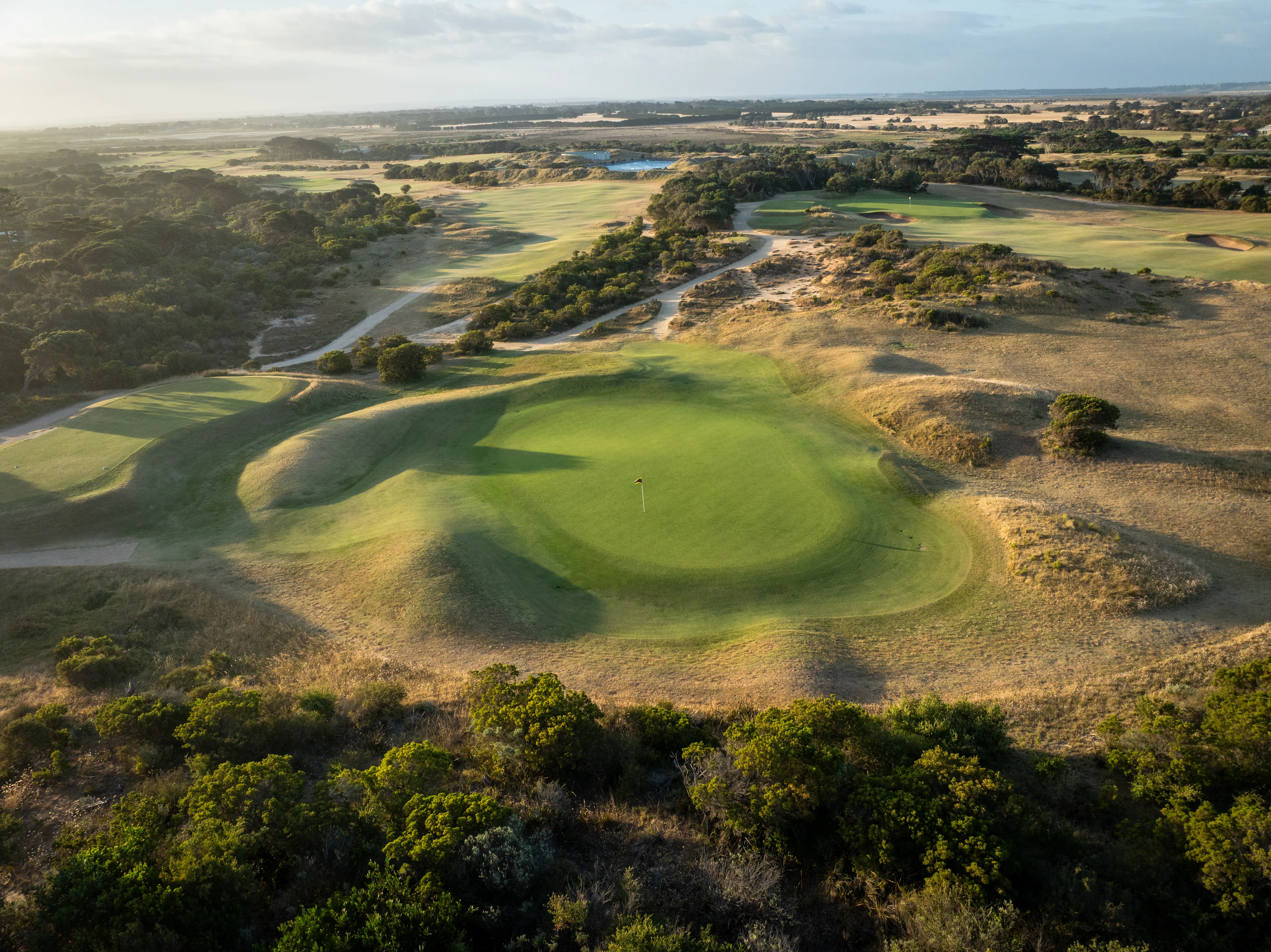 Aerial golf photography, Victoria, Australia