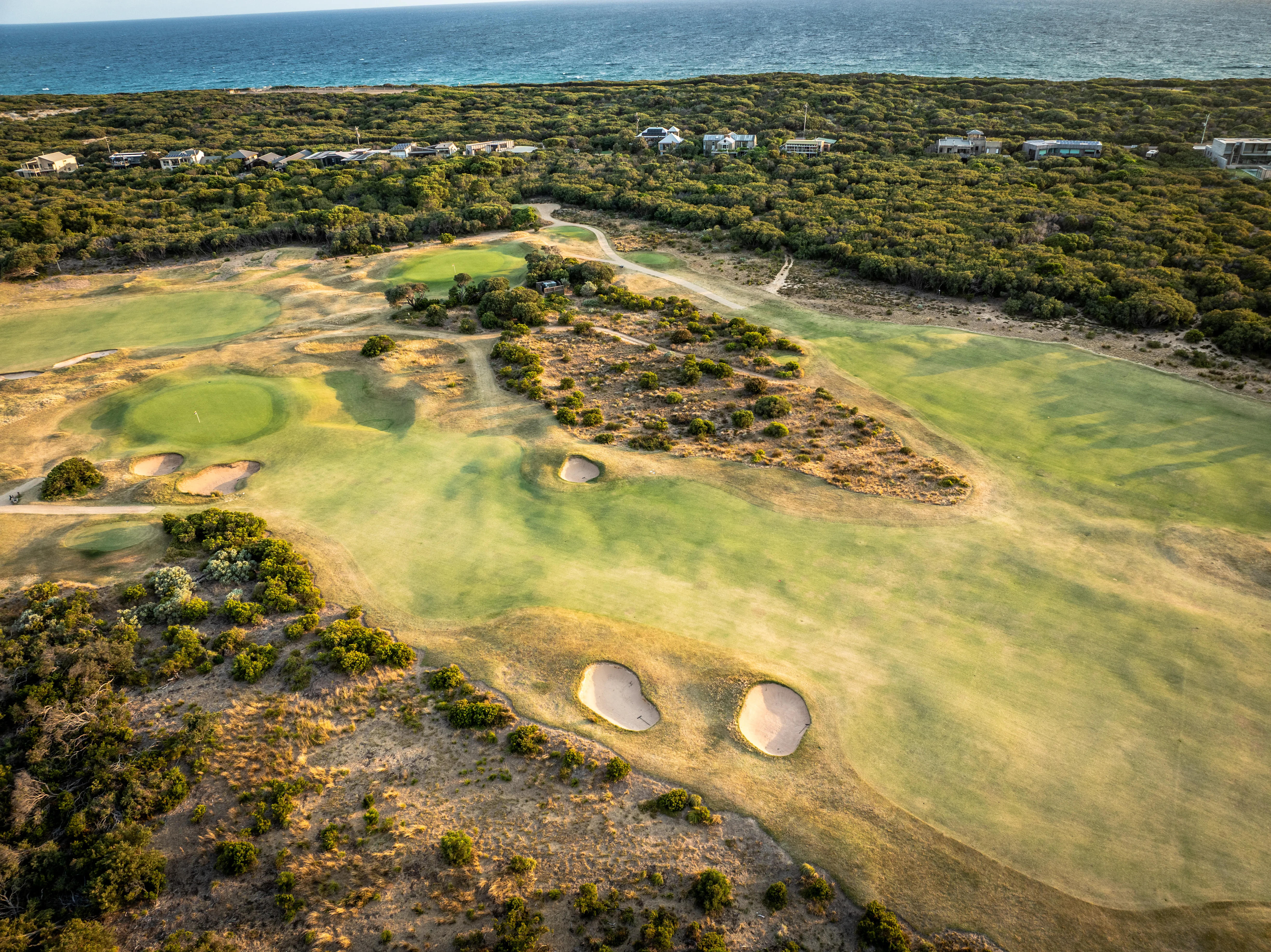 Aerial golf photography, Victoria, Australia