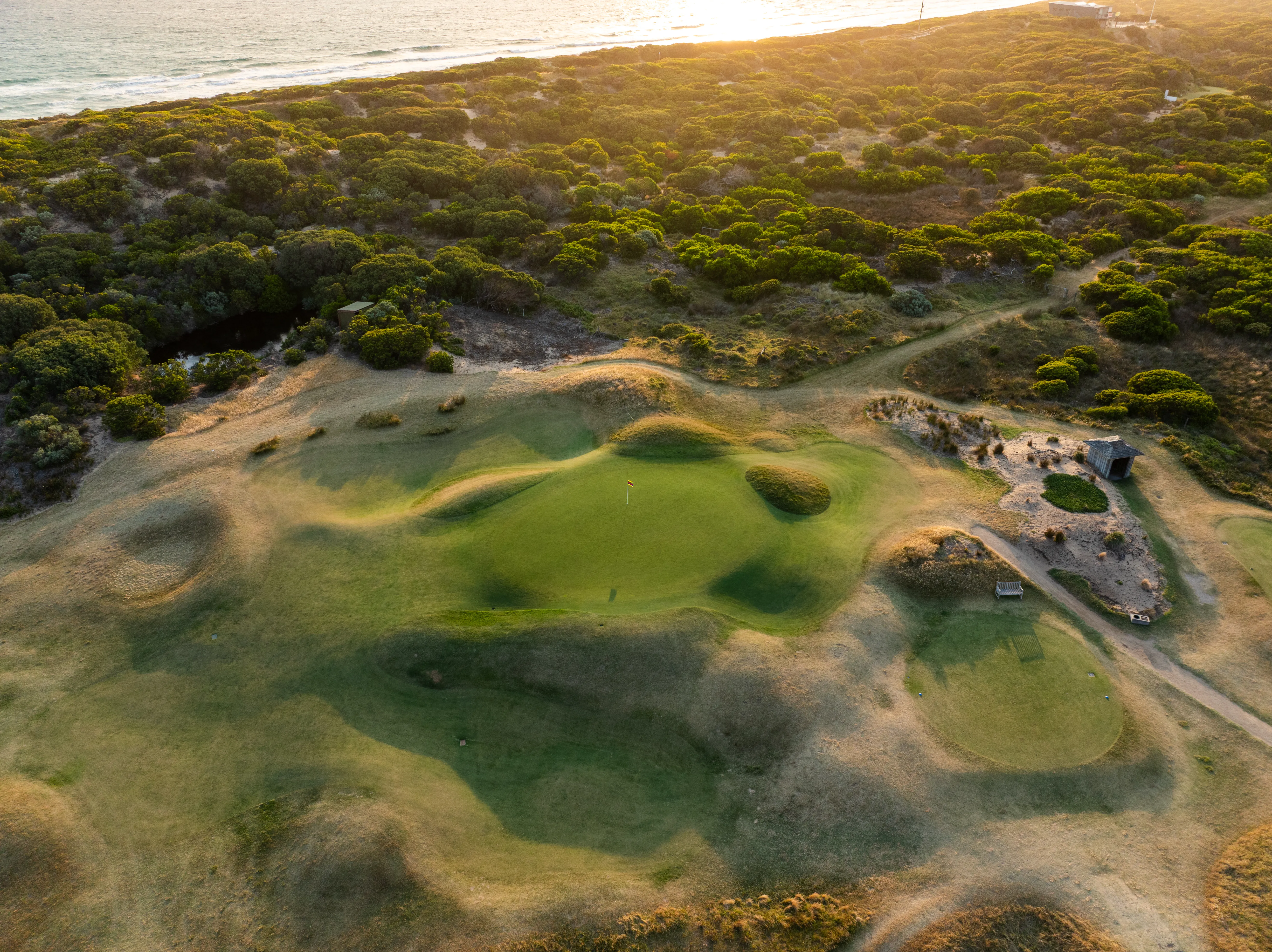 Aerial golf photography, Victoria, Australia