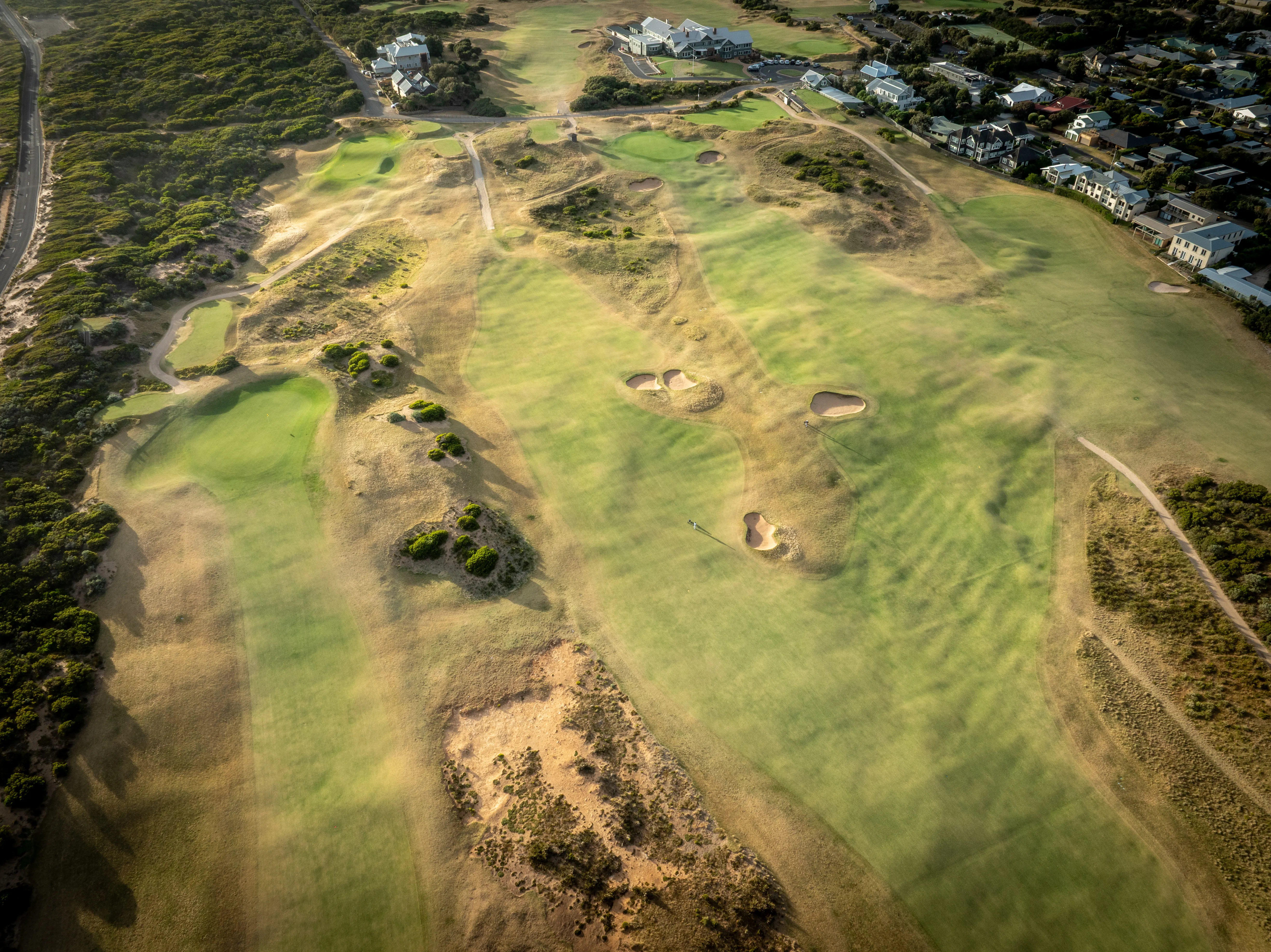 Aerial golf photography, Victoria, Australia