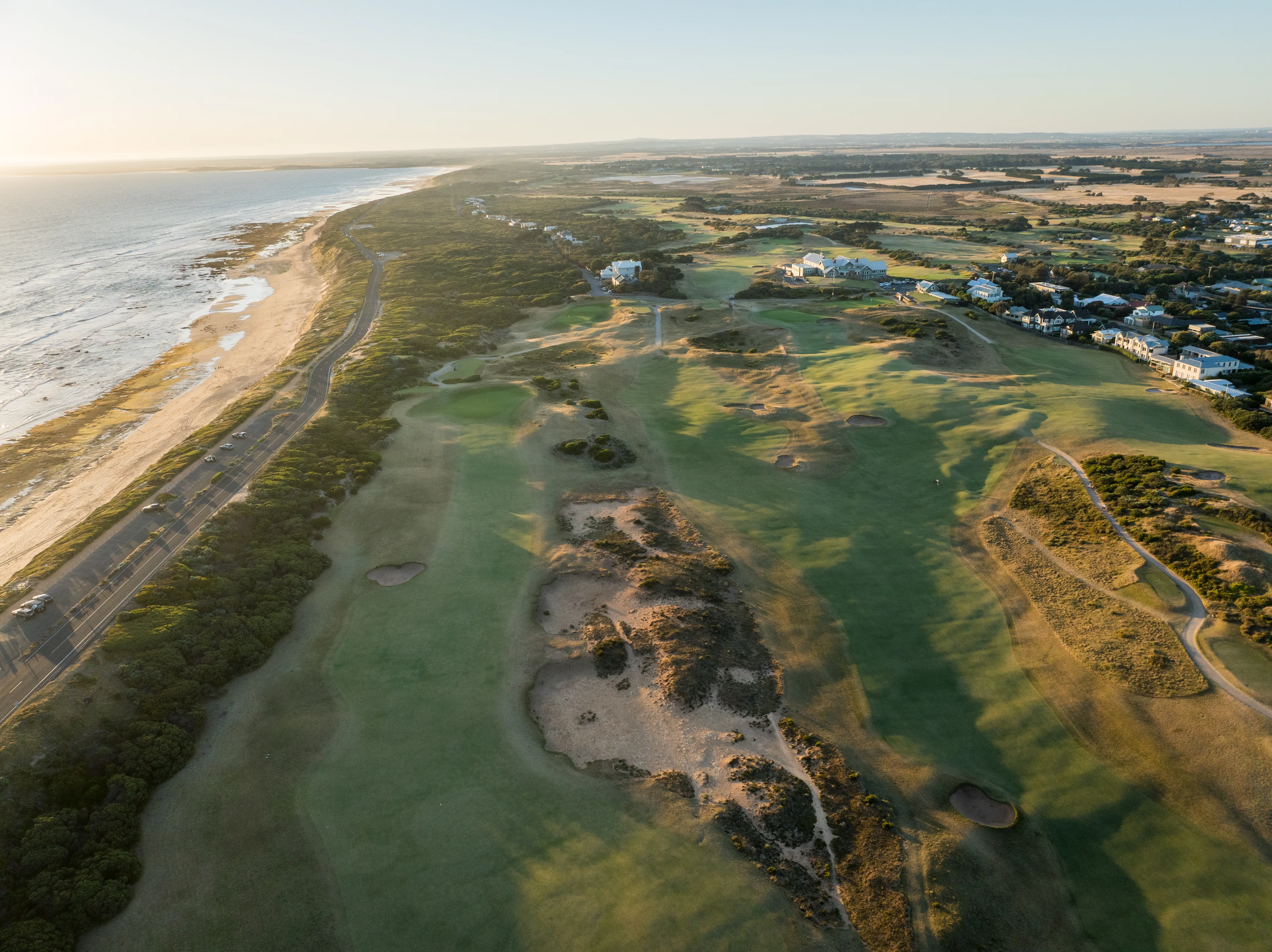 Aerial golf photography, Victoria, Australia