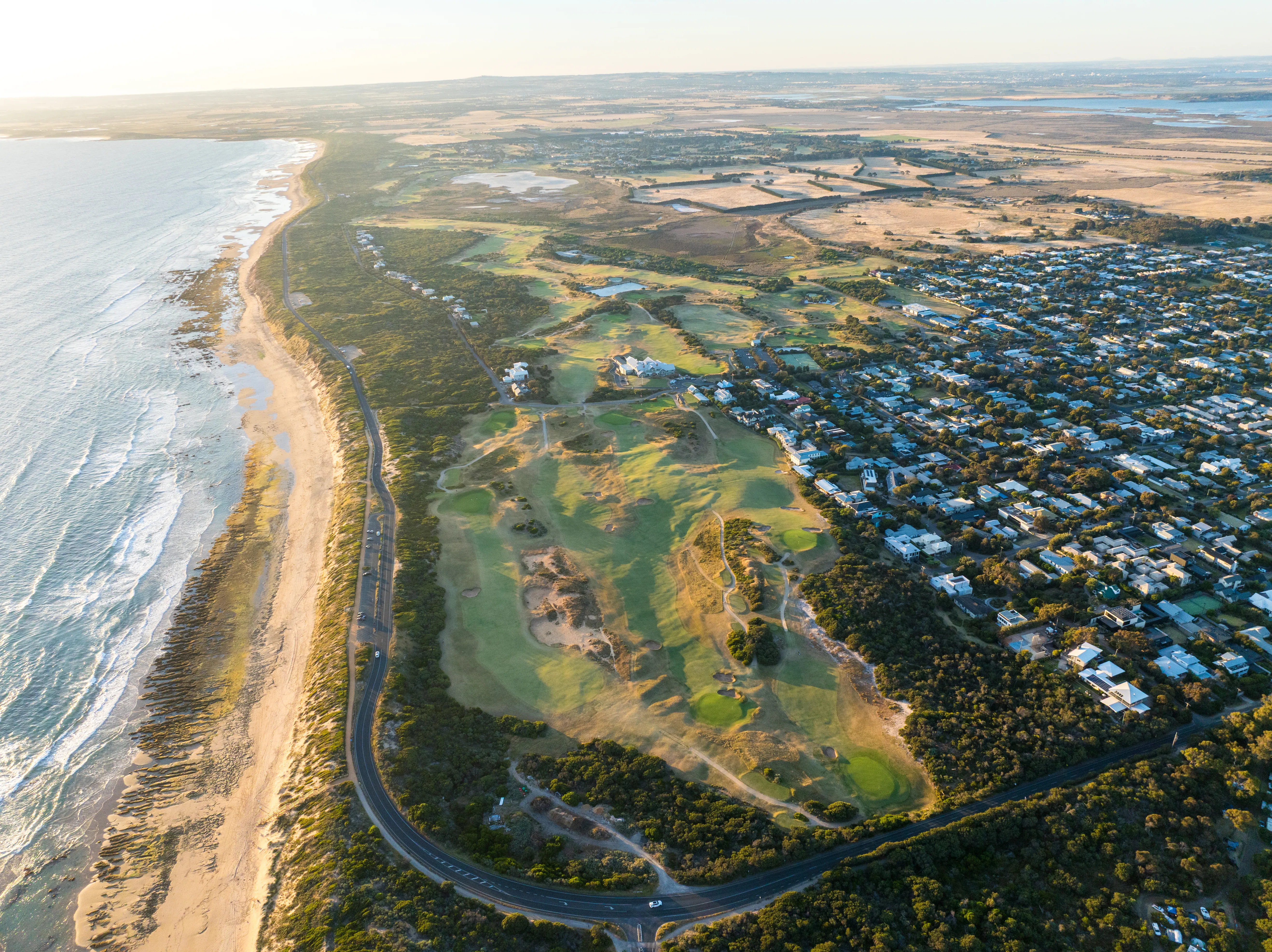 Aerial golf photography, Victoria, Australia