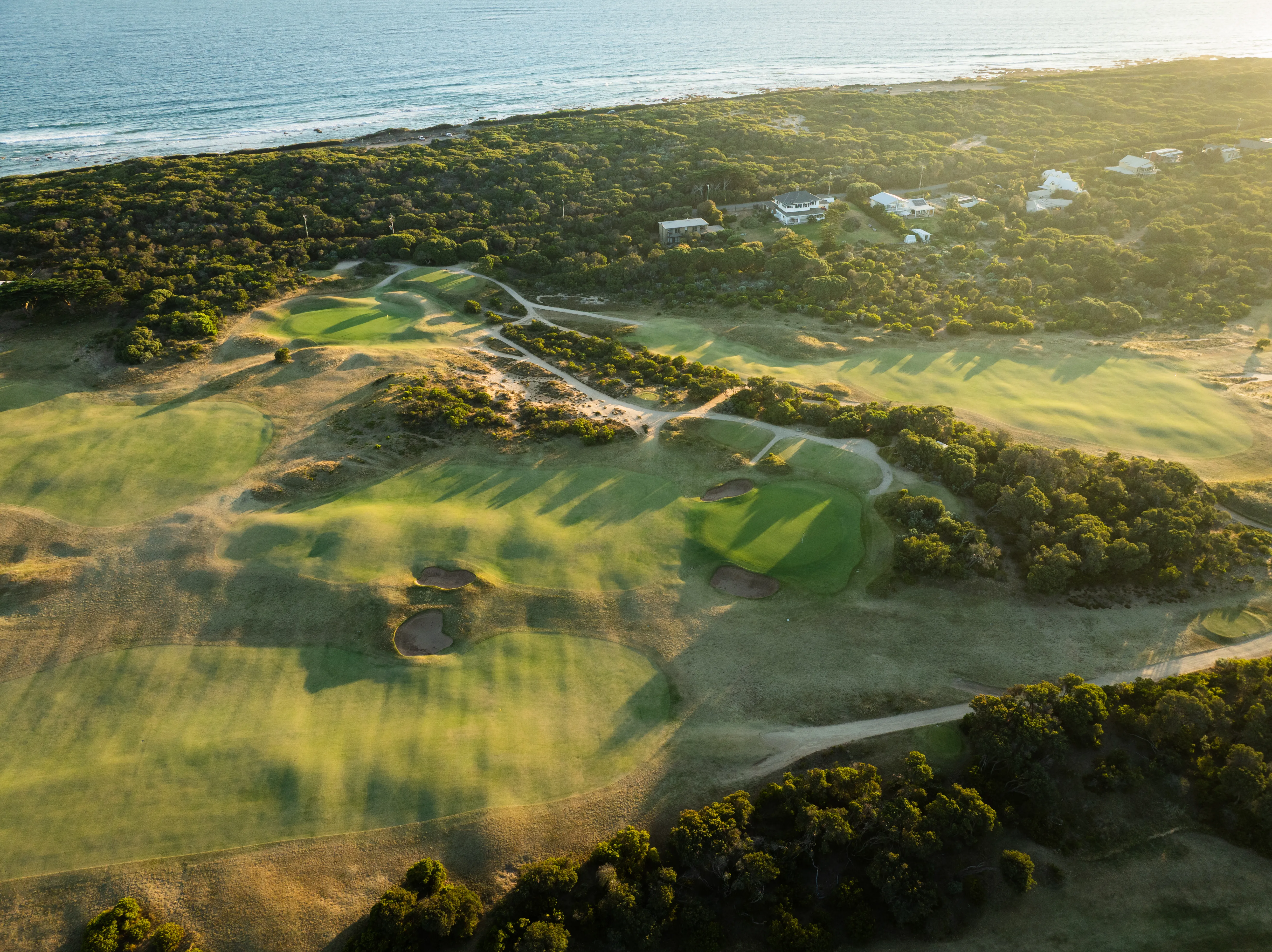 Aerial golf photography, Victoria, Australia
